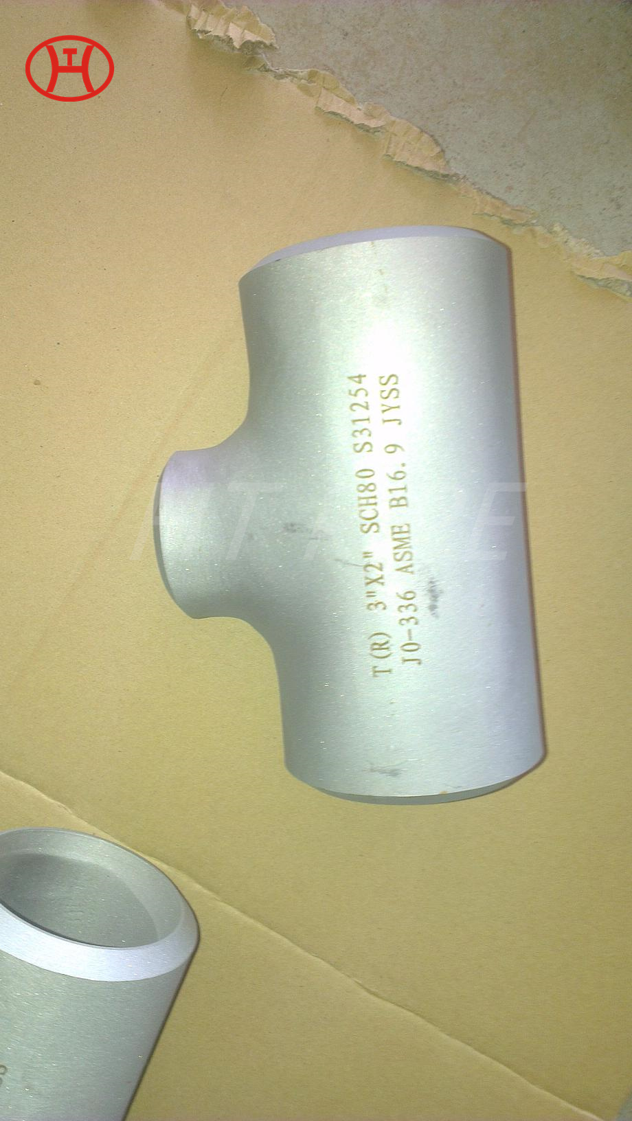 factory price pipe fittings stainless steel pipe fitting S31254 tee