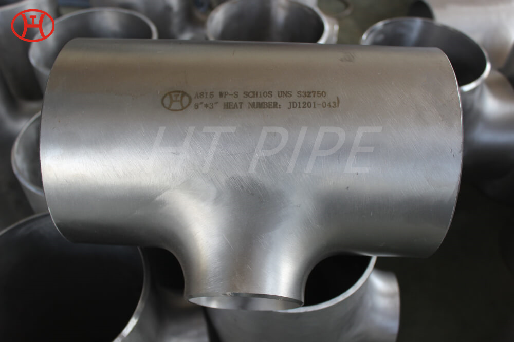 steel pipe fittings price per piece ASTM A815 S32750 tee