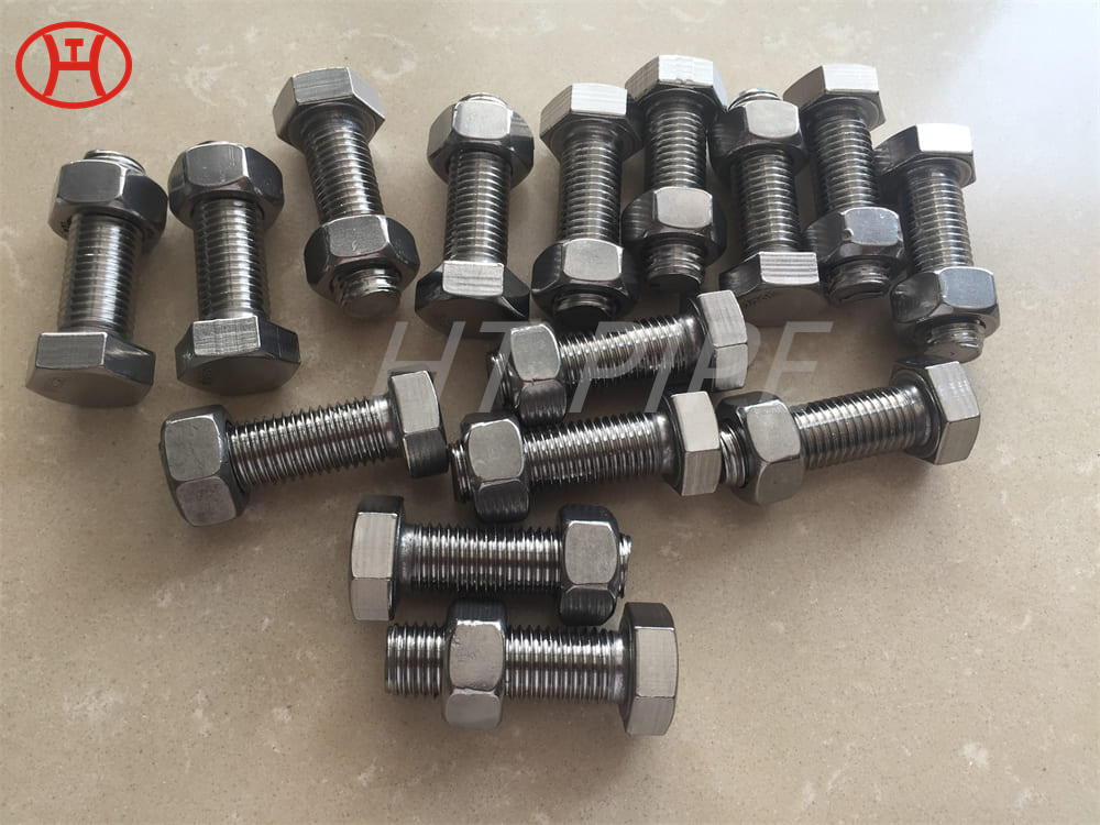 DIN931 Hot dip Galvanizing Nickel Alloy Steel UNS N10665/Hastelloy B2 Hex bolts with partial thread flange bolt